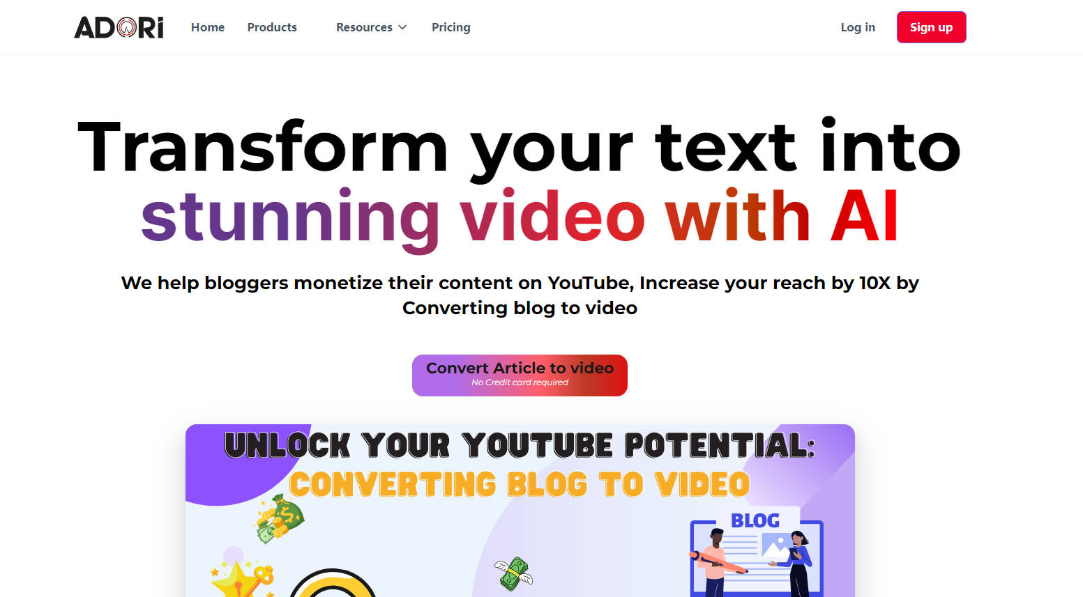 BlogToVideoAI gallery image