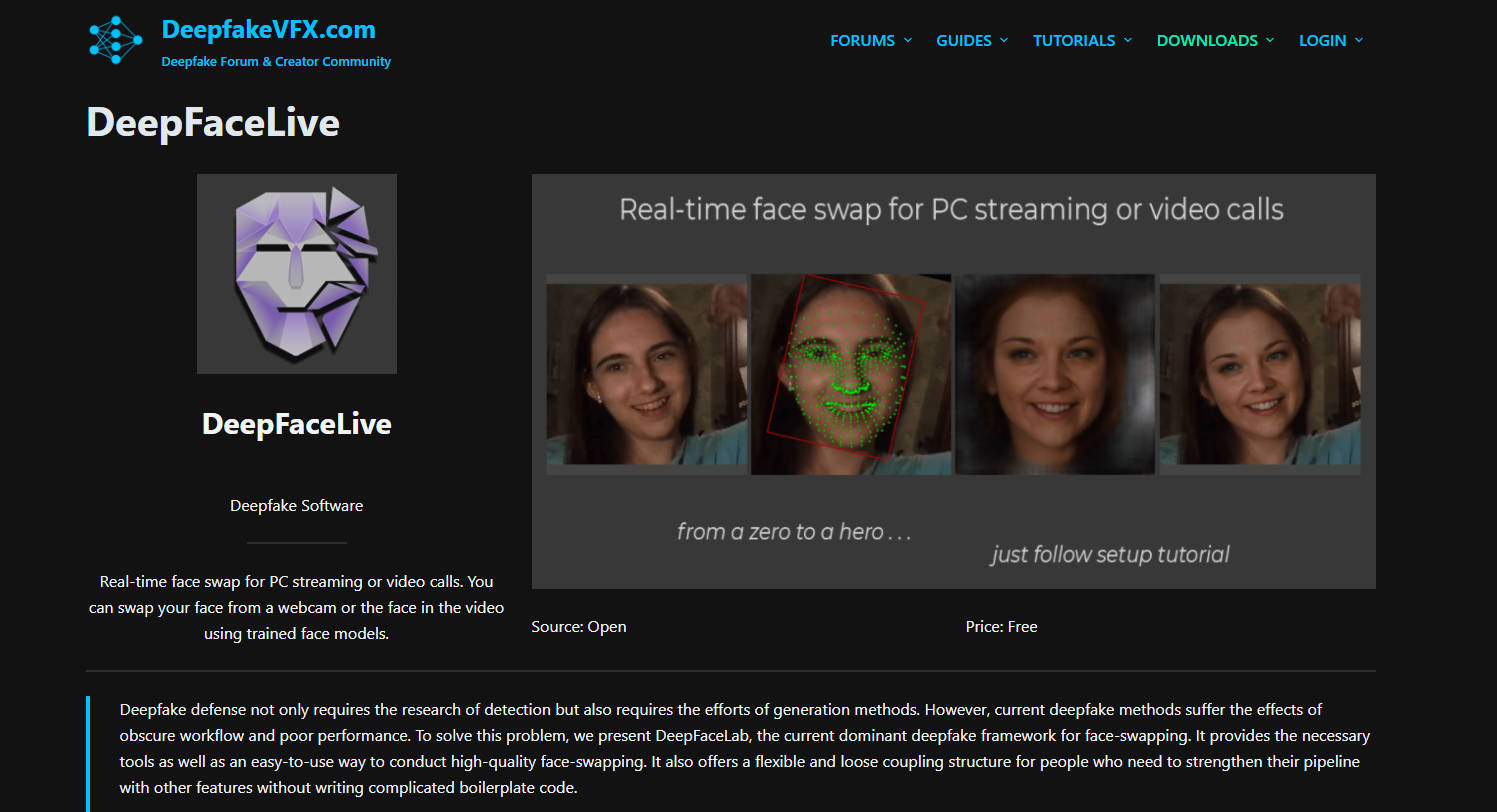 DeepFaceLive gallery image