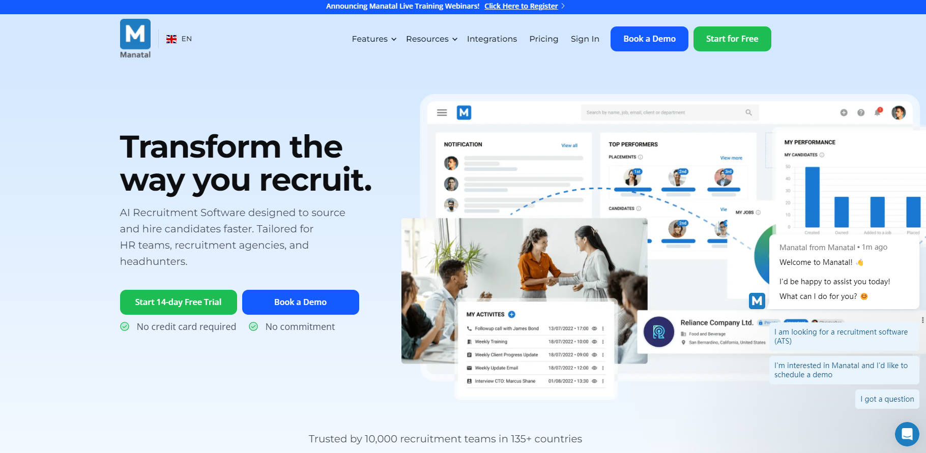 Manatal gallery image