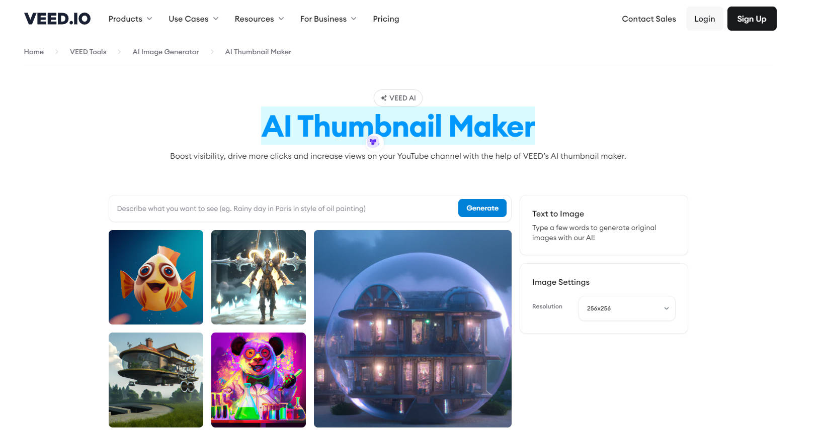 VEED.IO AI Thumbnail Maker gallery image