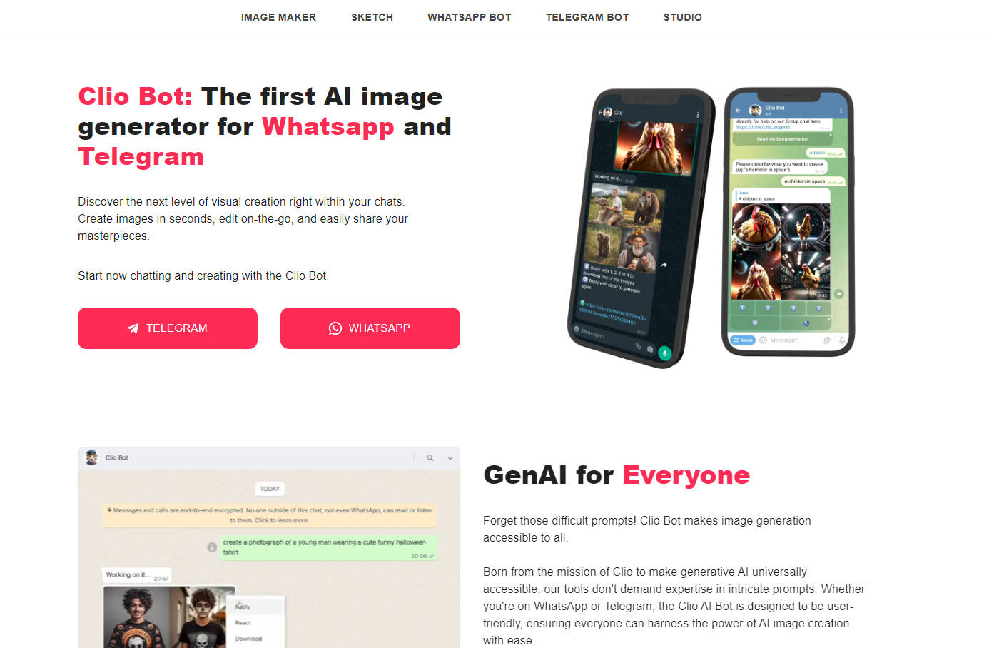 Clio Image Maker for Whatsapp & Telegram gallery image
