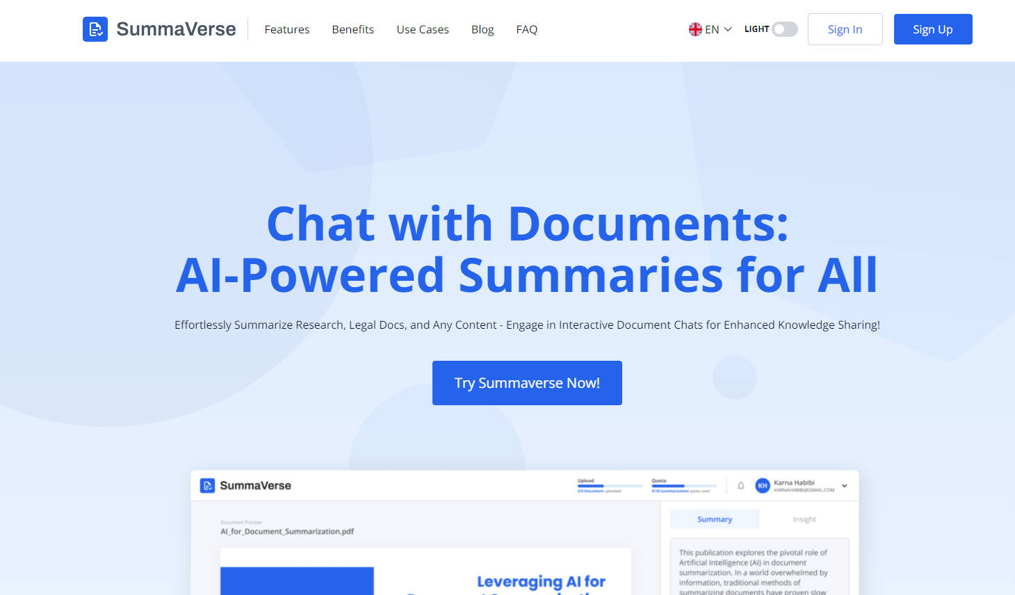 SummaVerse gallery image