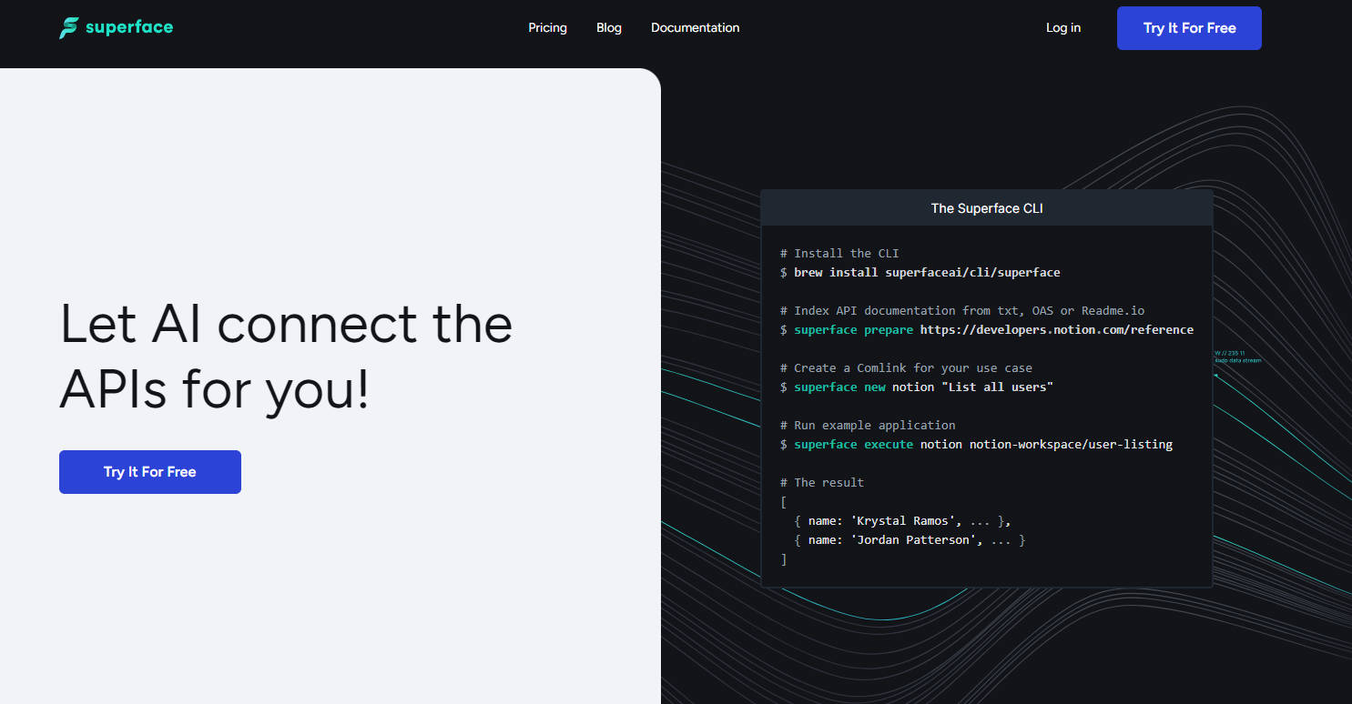 Superface.ai gallery image
