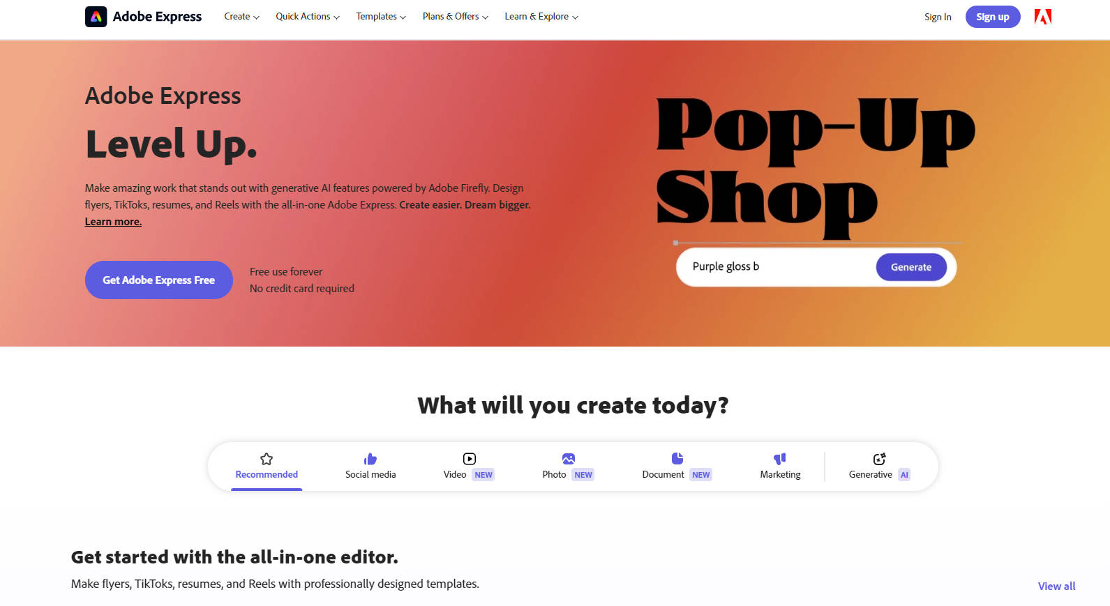 Adobe Express gallery image