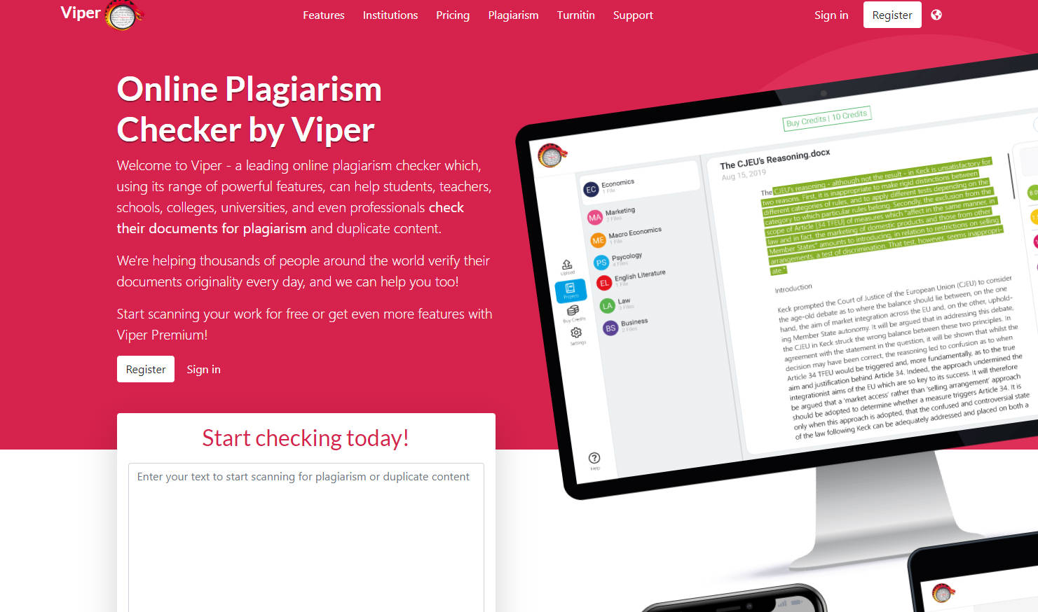 Online Plagiarism Checker by Viper gallery image