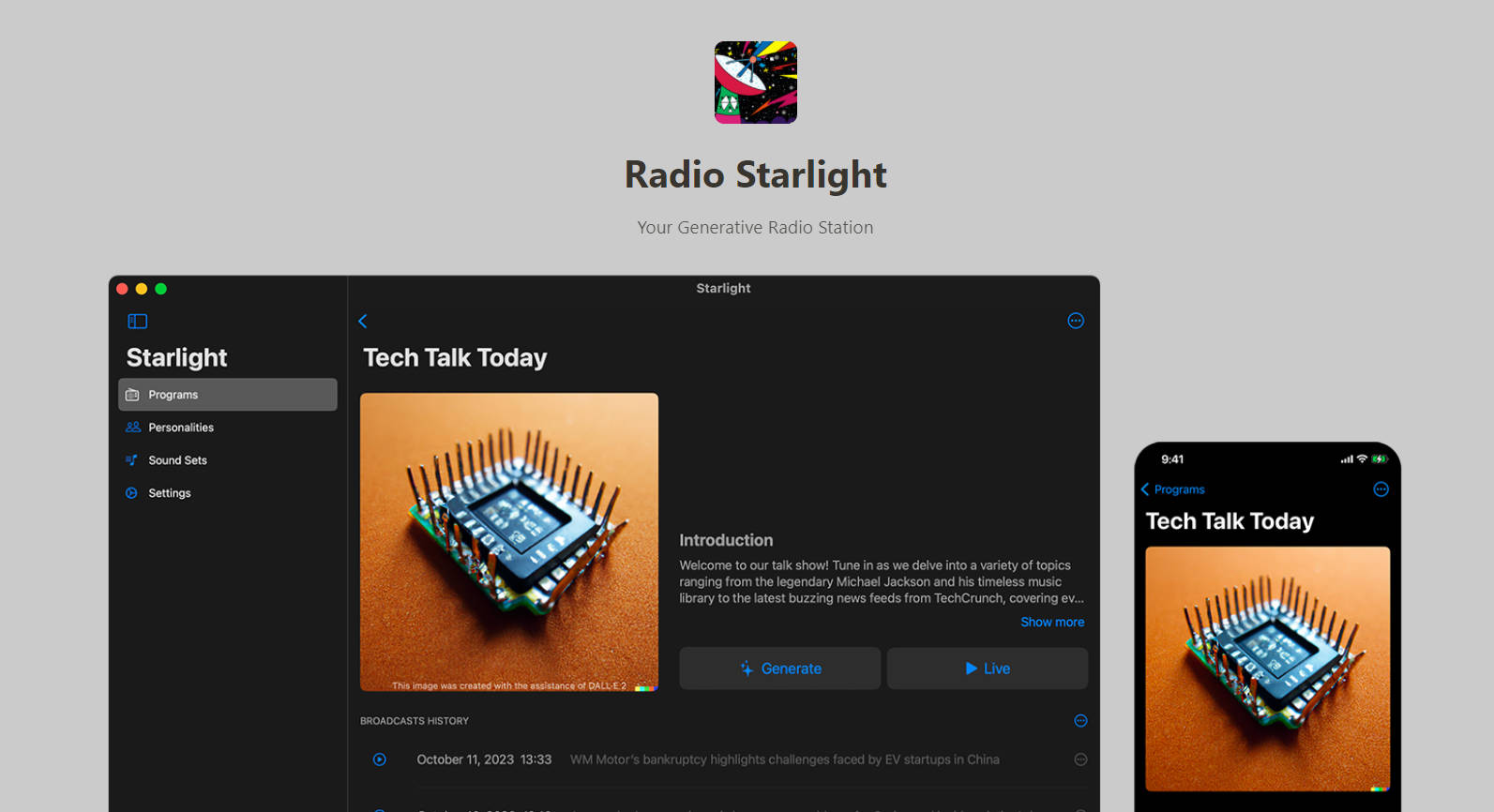 Radio Starlight gallery image