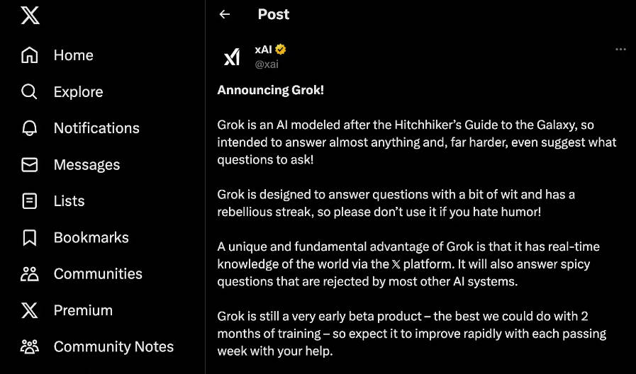 Grok AI assistant gallery image