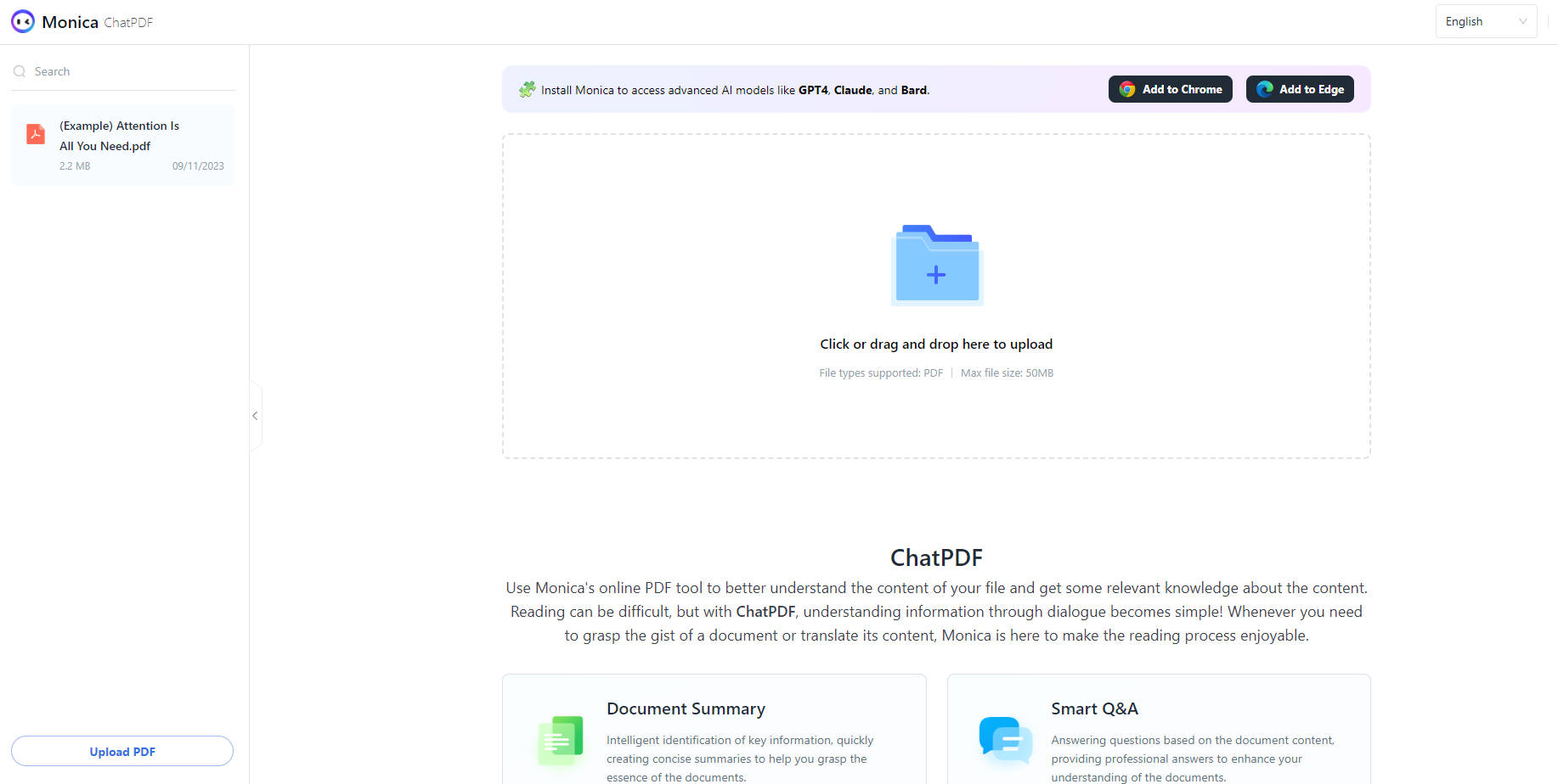 ChatPDF by Monica gallery image