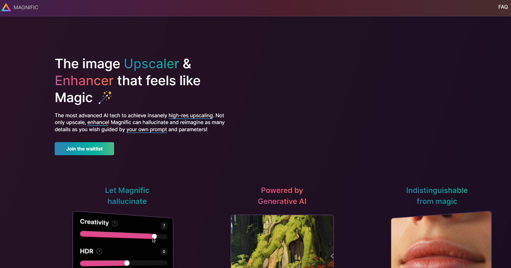 Magnific AI gallery image