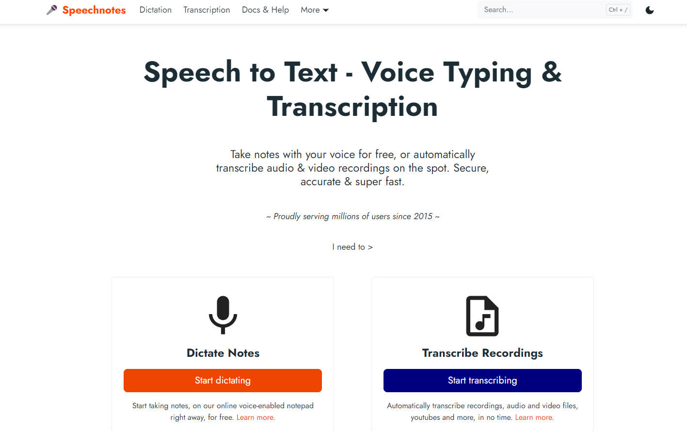 Speechnotes gallery image