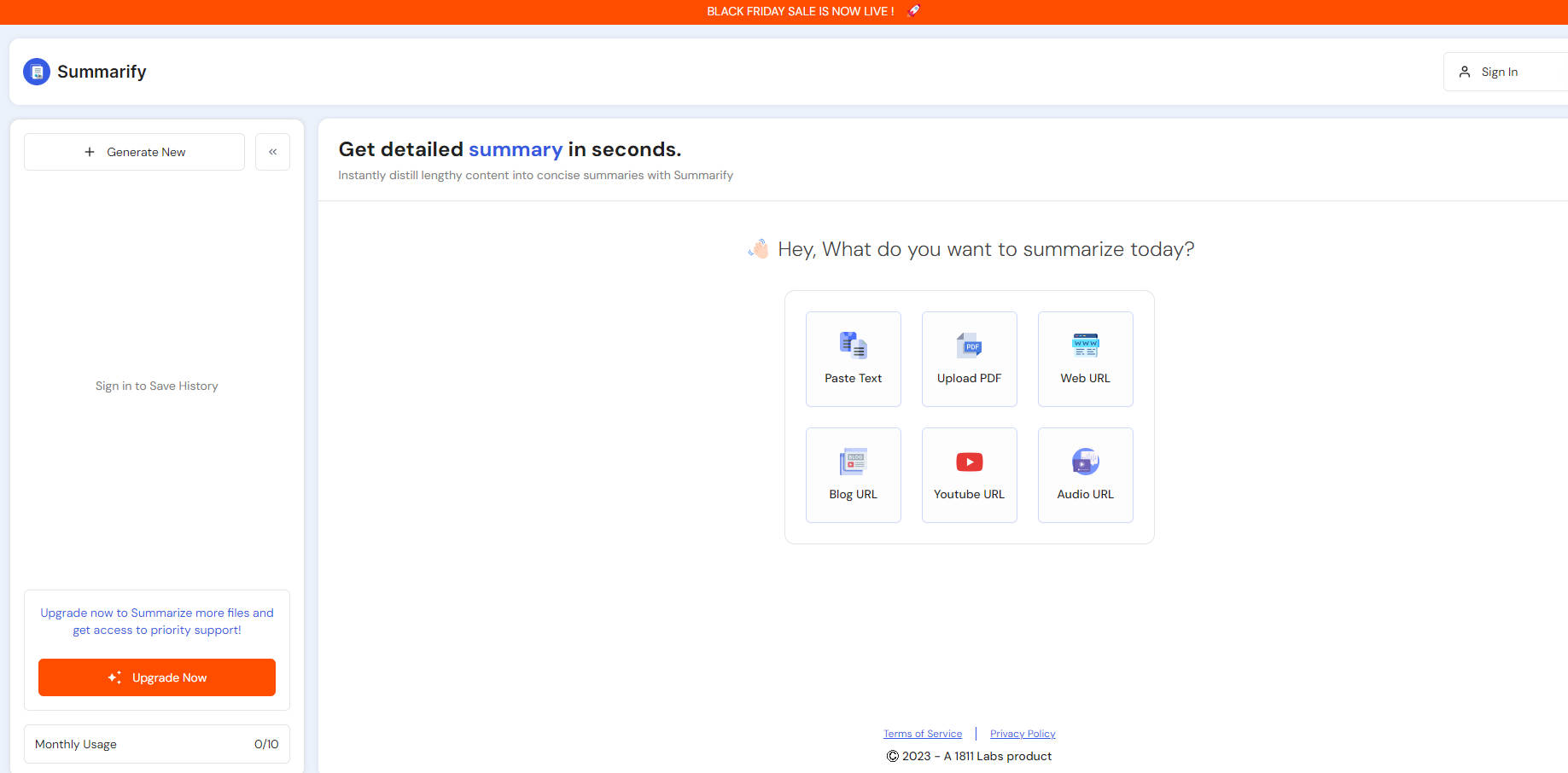 Summarify.me gallery image