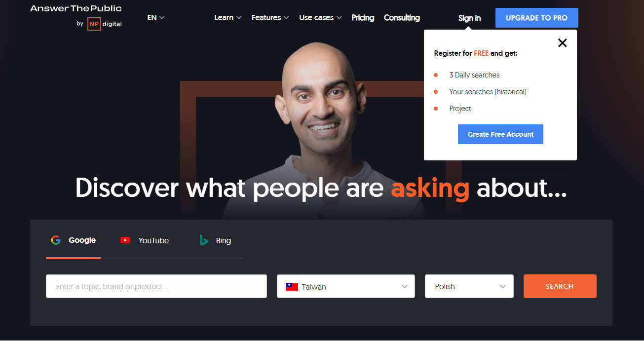 AnswerThePublic gallery image