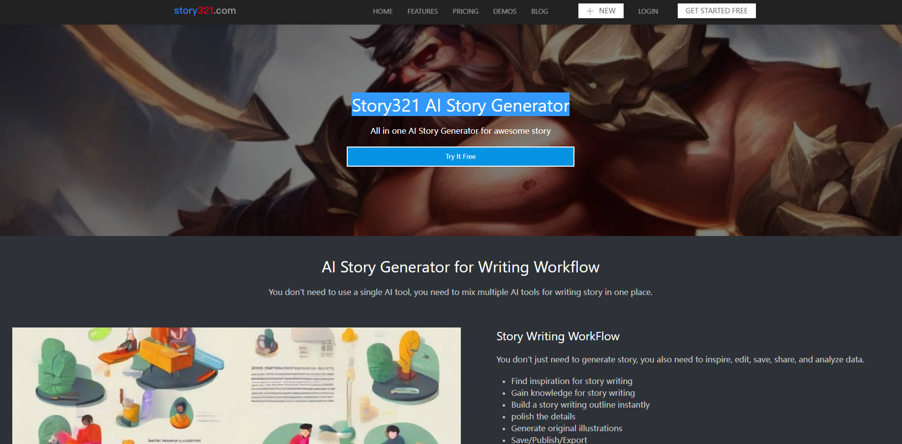 Story321 AI Story Generator