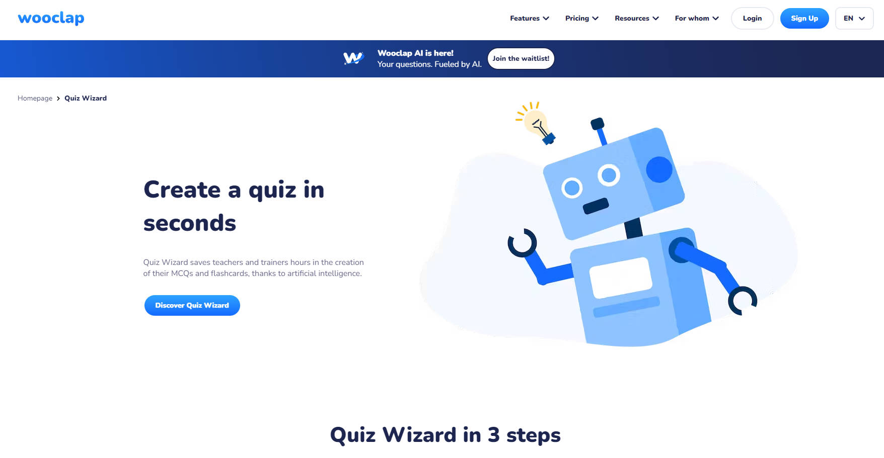 Wooclap AI's Quiz Wizard gallery image