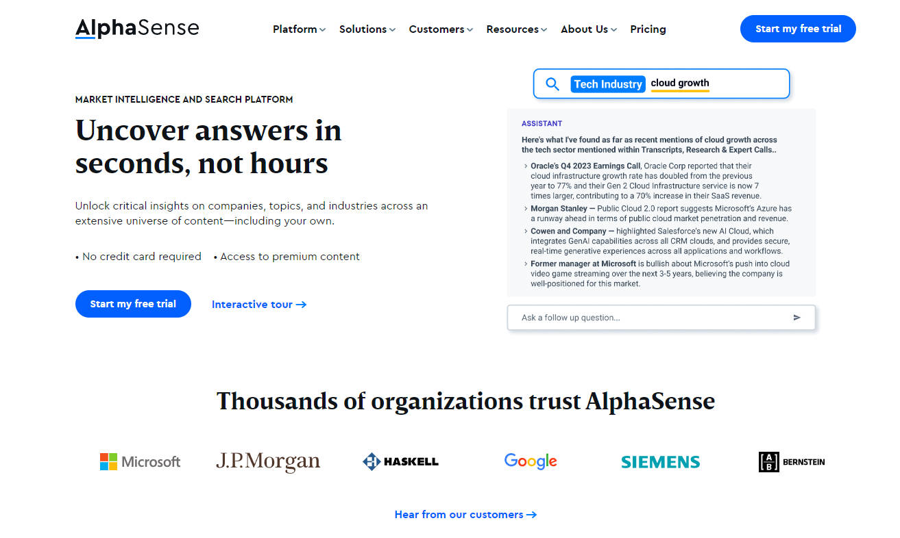 AlphaSense gallery image