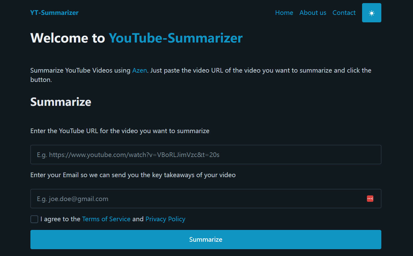 YouTube Summarizer gallery image