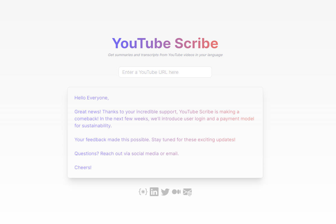 YouTube Scribe gallery image