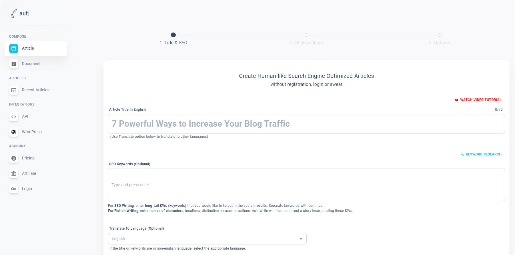 Autowrite gallery image