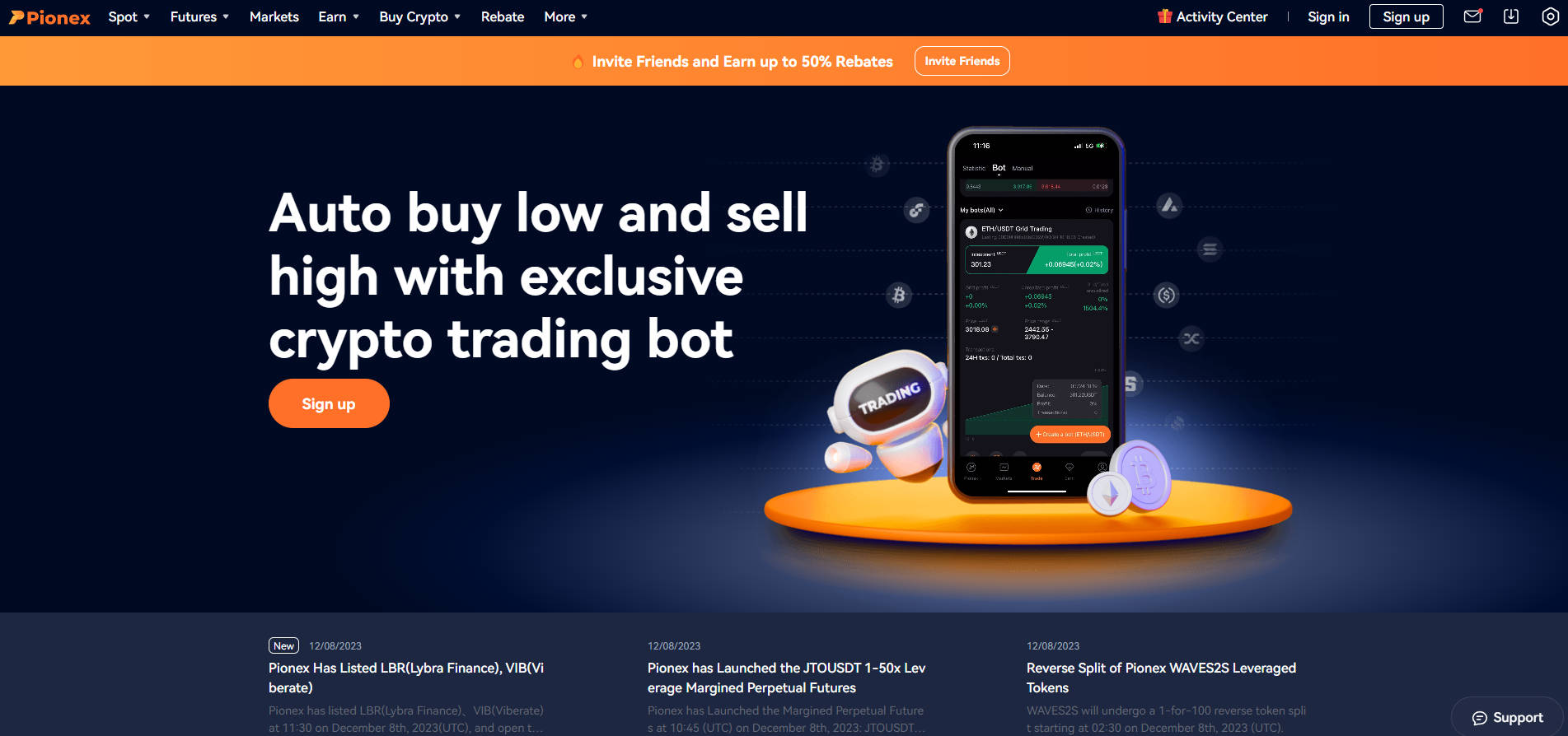 Pionex gallery image