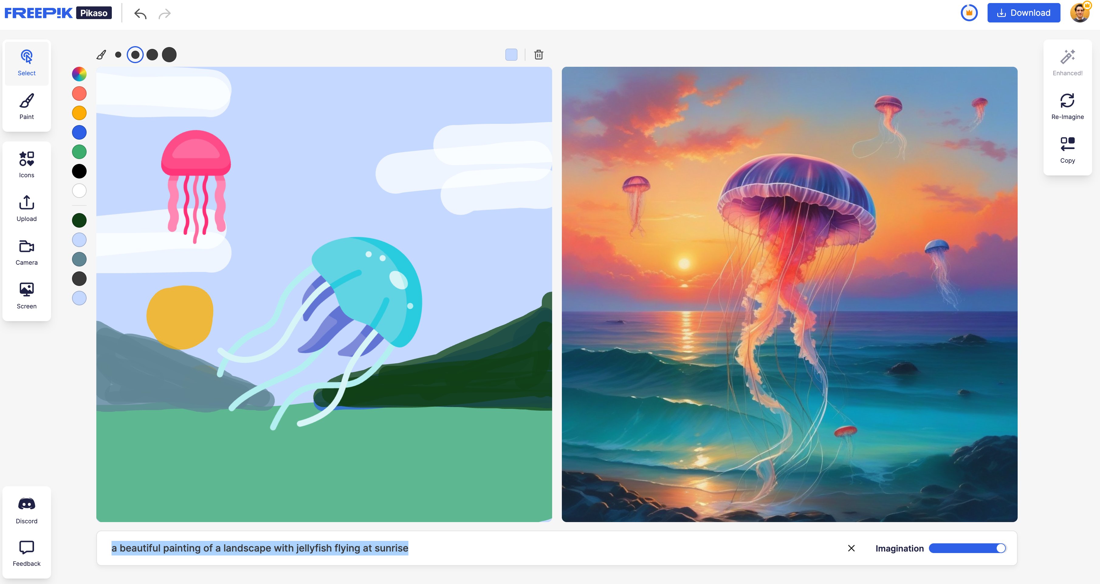 Freepik Pikaso gallery image