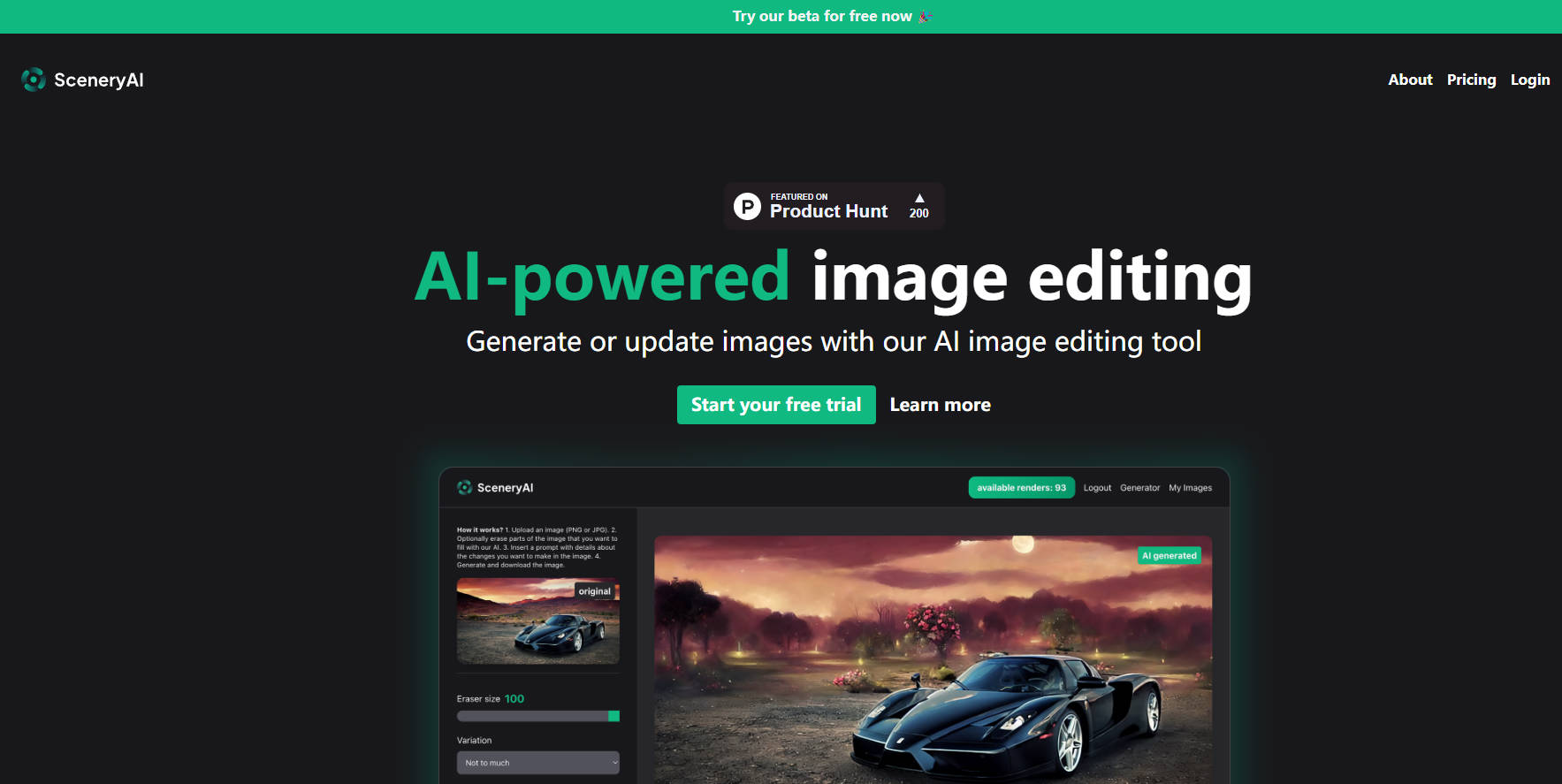 SceneryAI gallery image