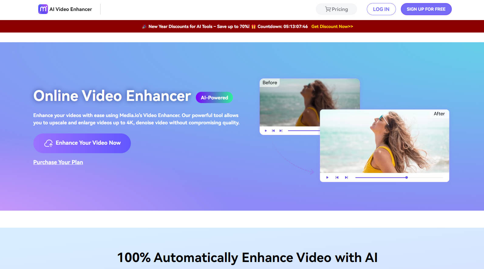 Media.io Video Enhancer gallery image
