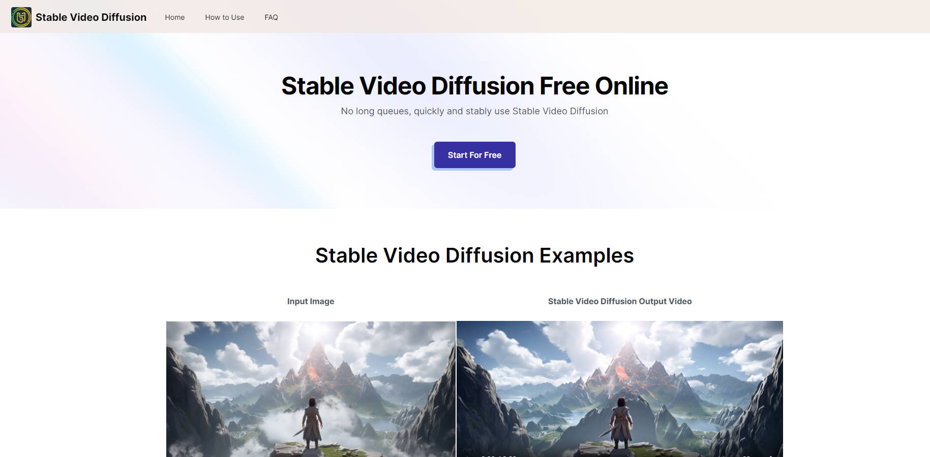 Stable videtable video diffusion playground gallery image