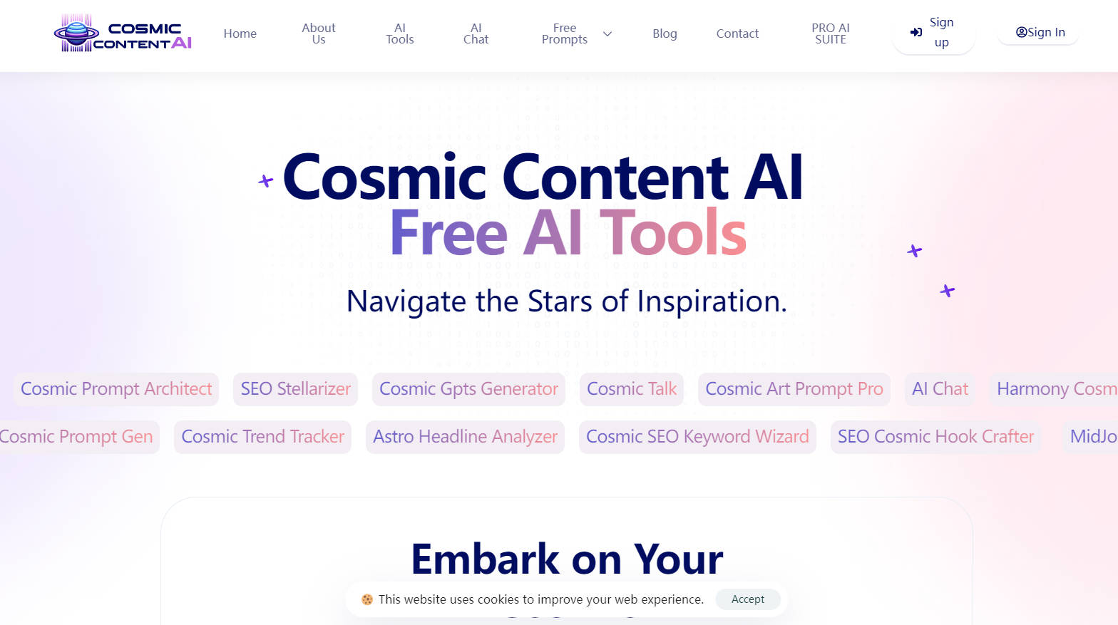 Cosmic ContentAI gallery image