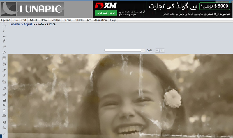 LunaPic Restore Old Photos