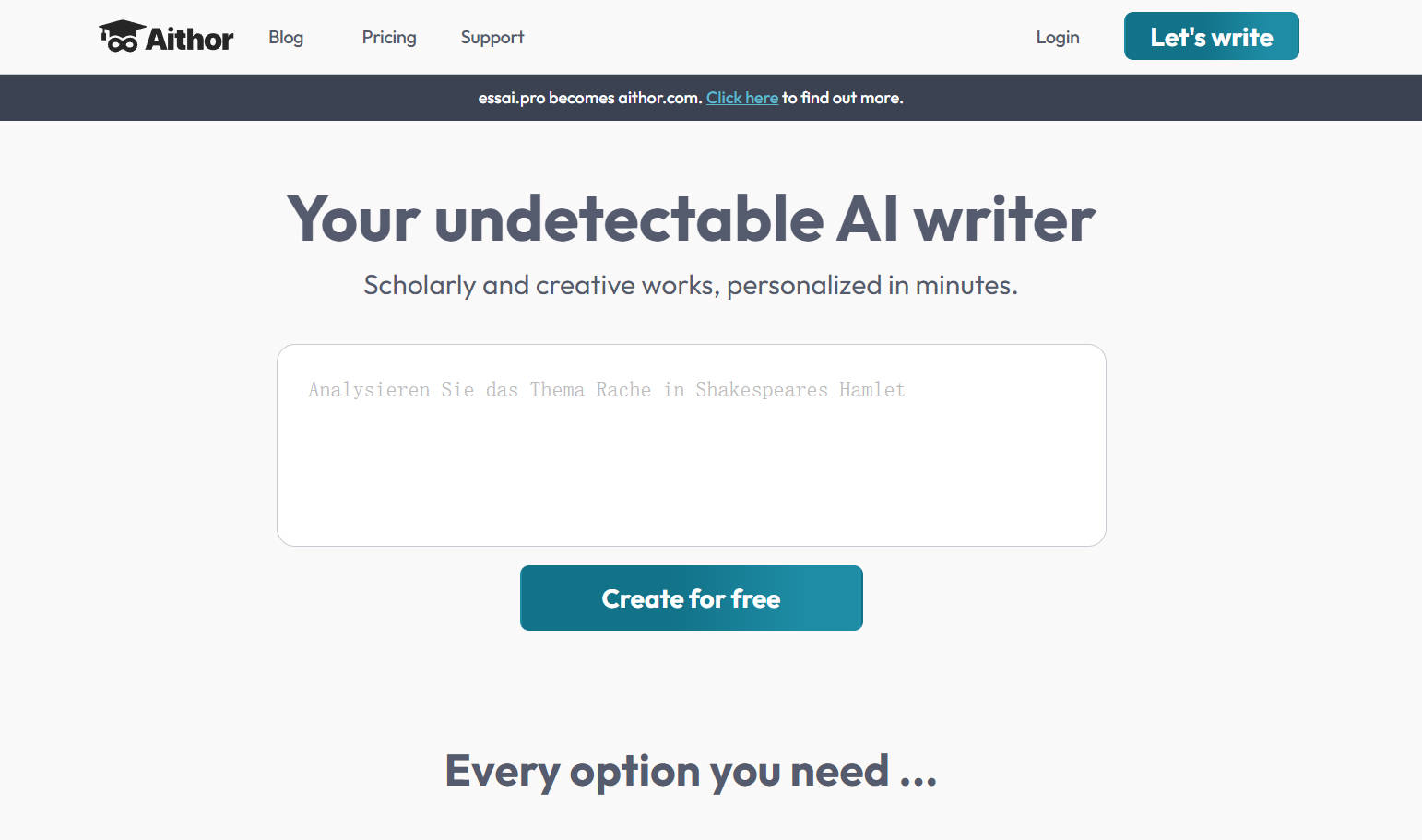 Aithor Smart Essays Instantly AI Driven Writing Assistant Aitoolnet Aithor Smart Essays Instantly AI Driven Writing Assistant Aitoolnet