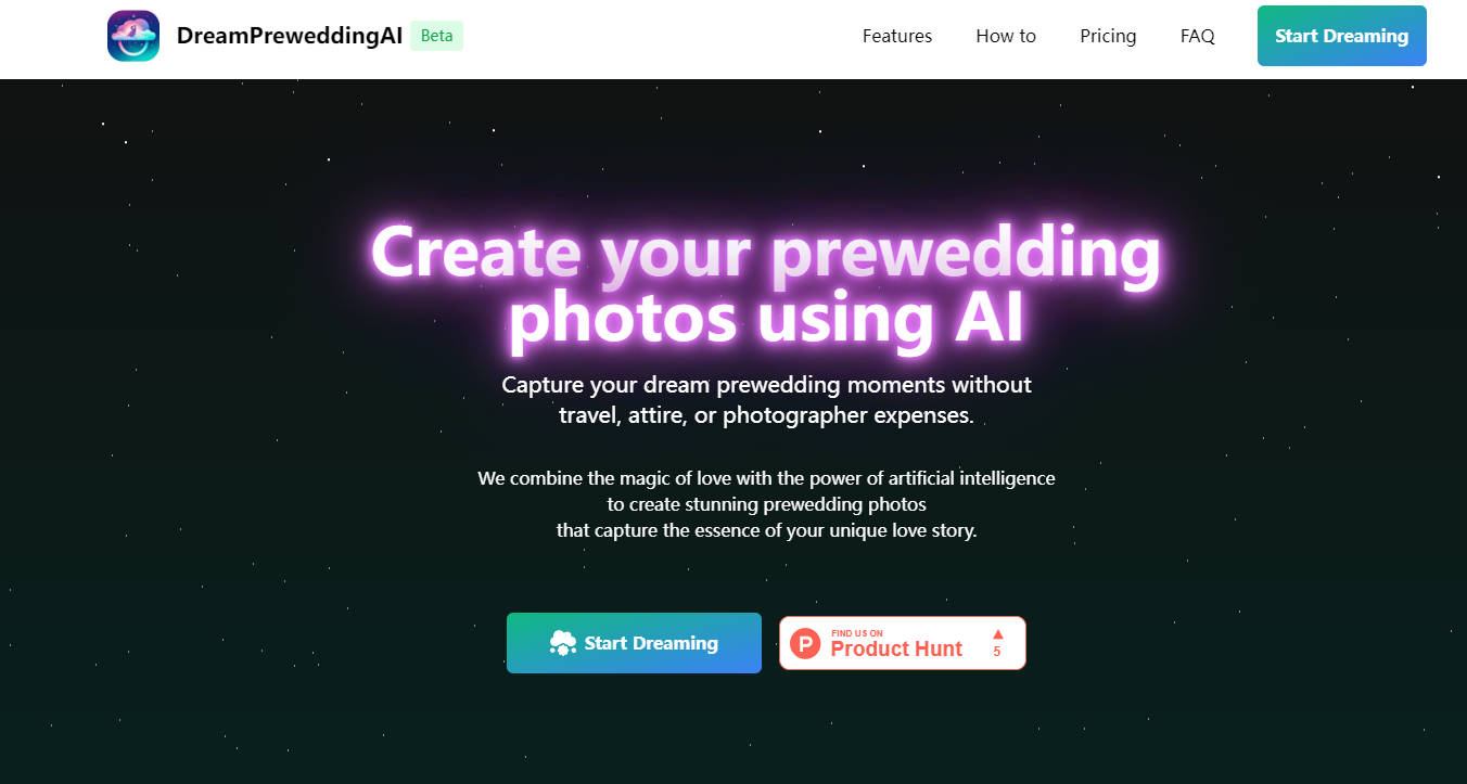 Dream Prewedding AI gallery image