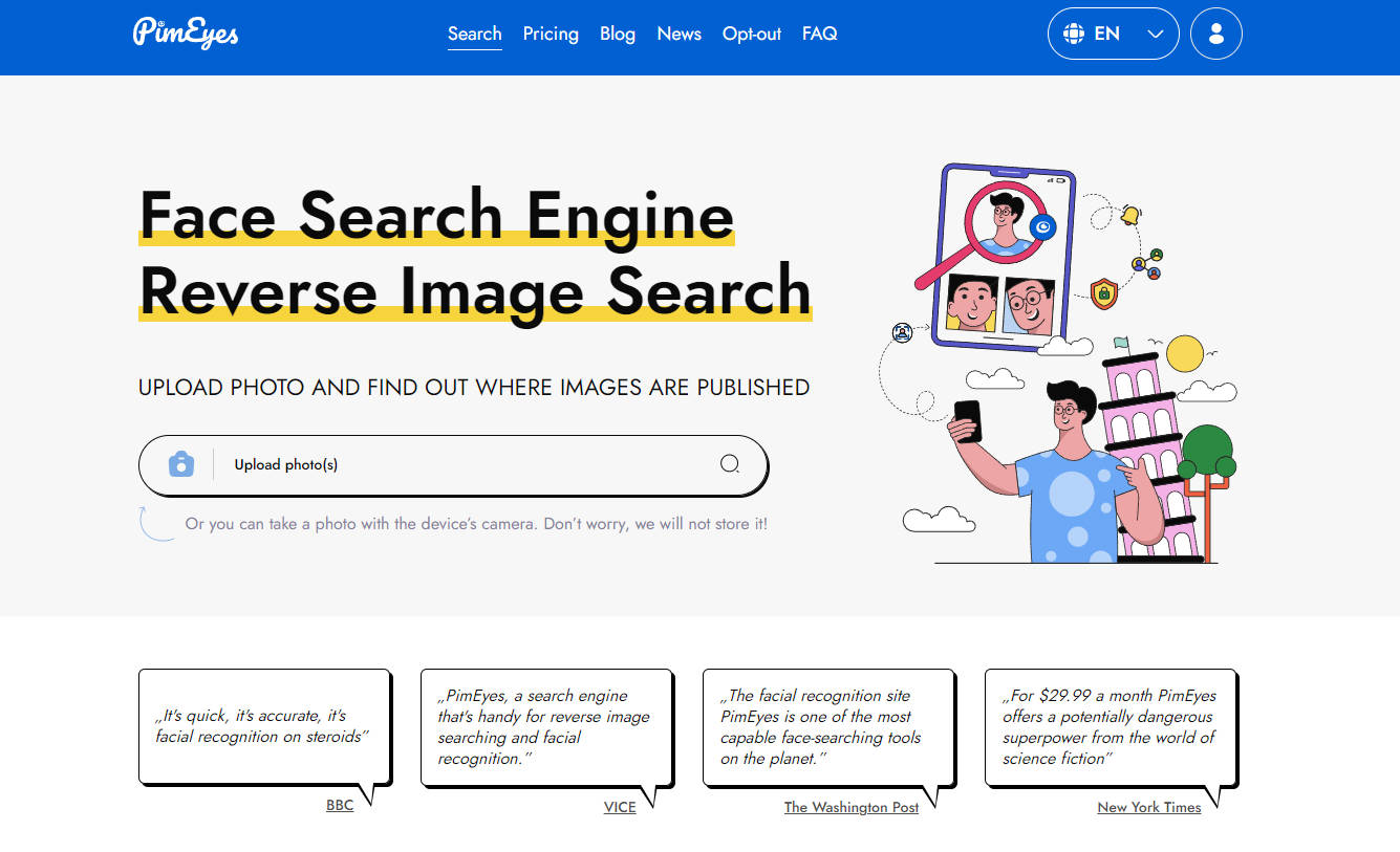 PimEyes gallery image