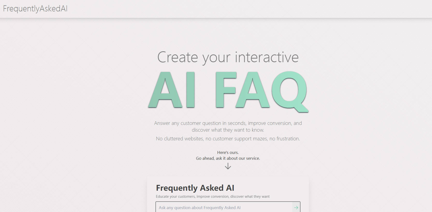 FrequentlyAskedAI gallery image