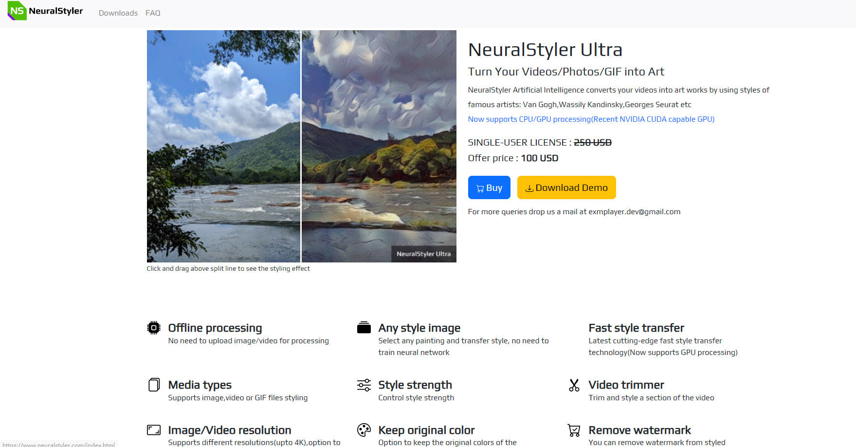 NeuralStyler AI gallery image