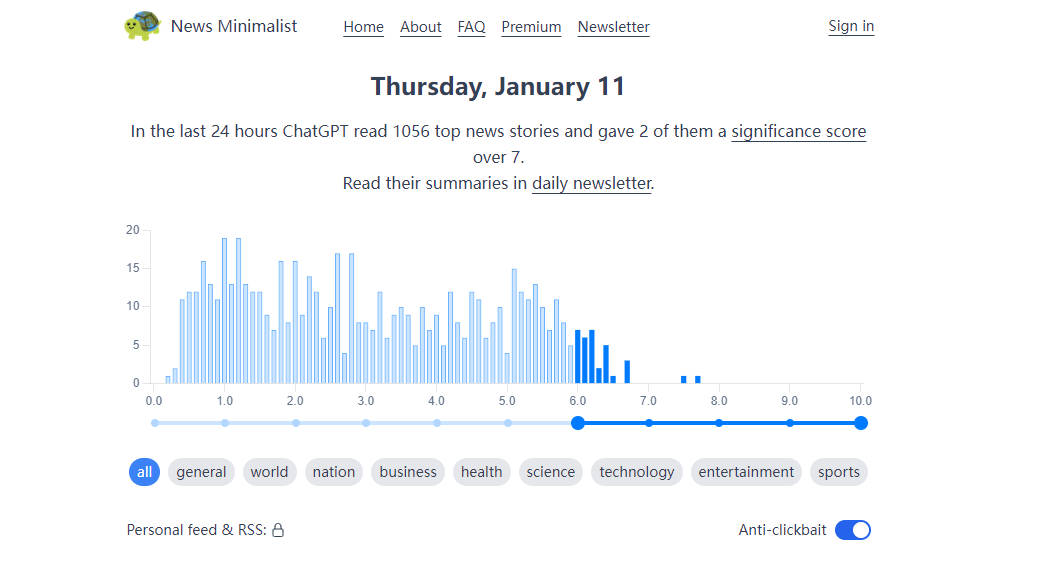 News Minimalist gallery image