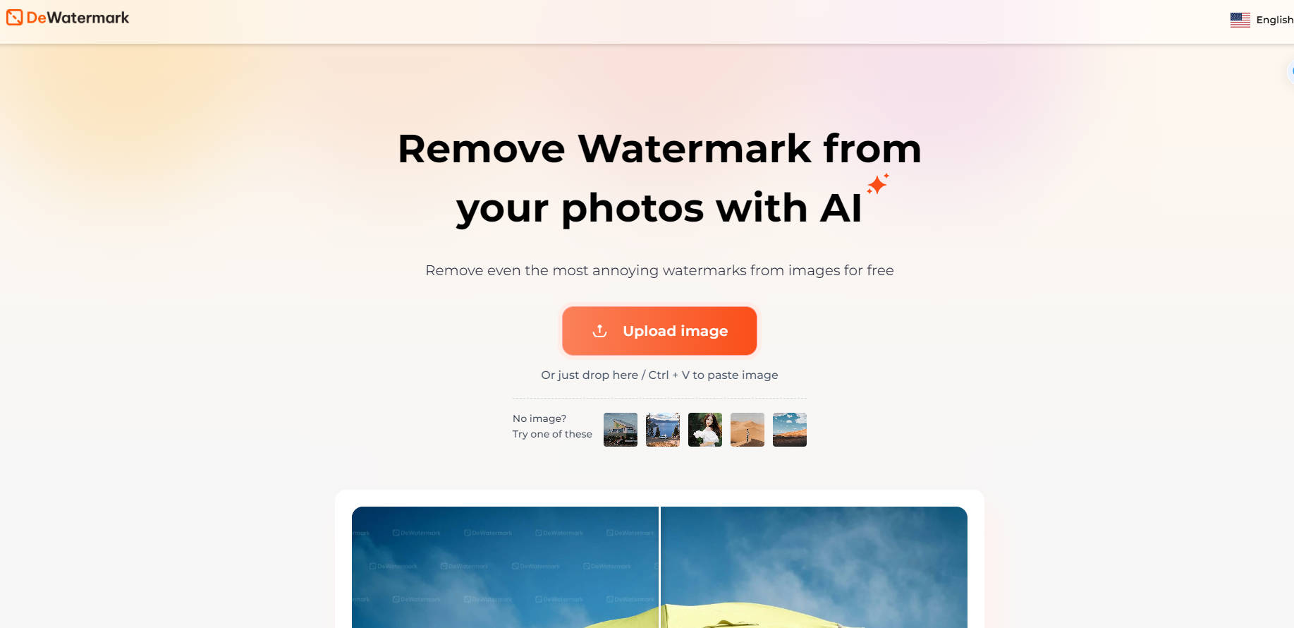 DeWatermark gallery image