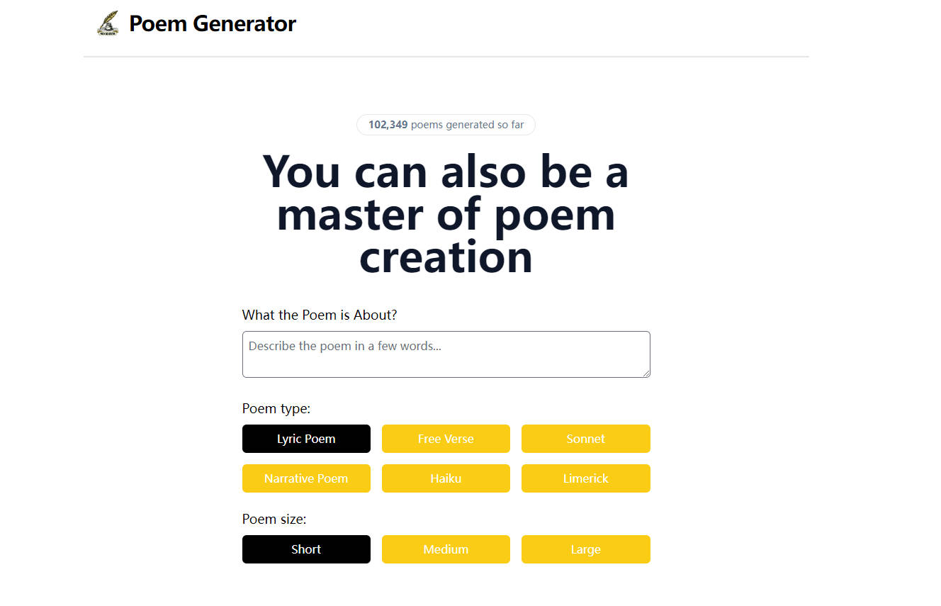 PoemGenerator gallery image