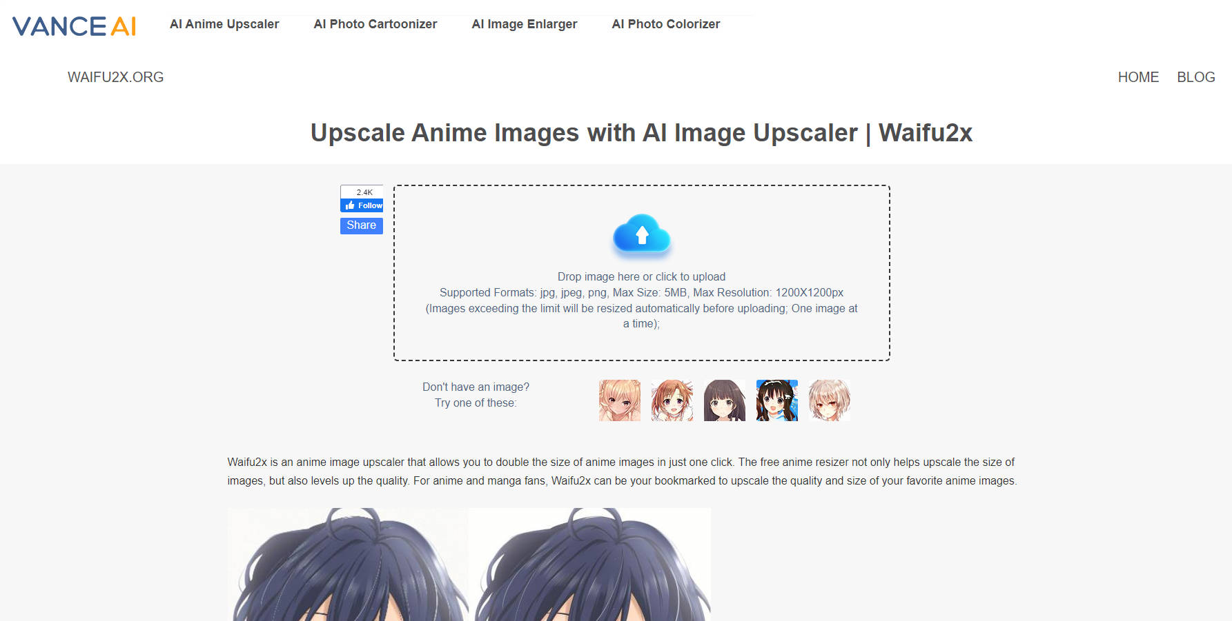 Waifu2x gallery image