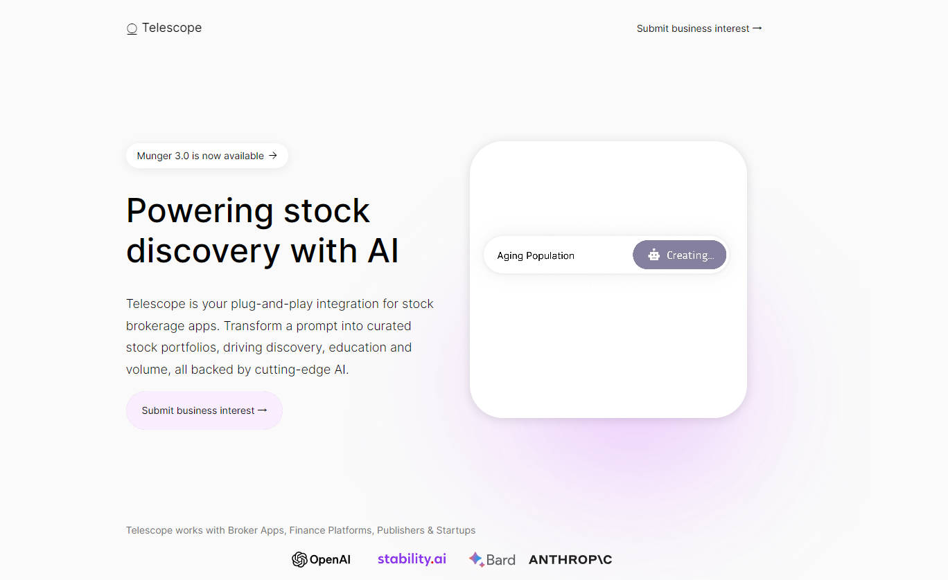 Telescope AI gallery image