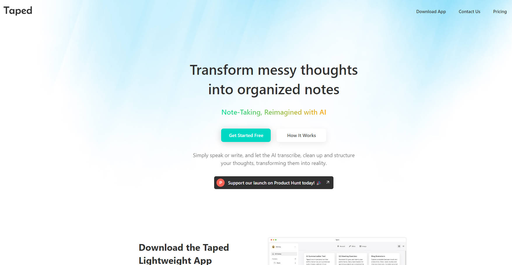 Taped.ai gallery image