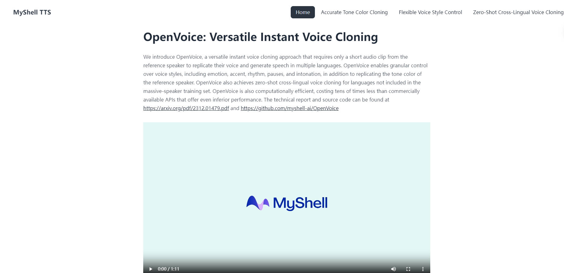 OpenVoice gallery image
