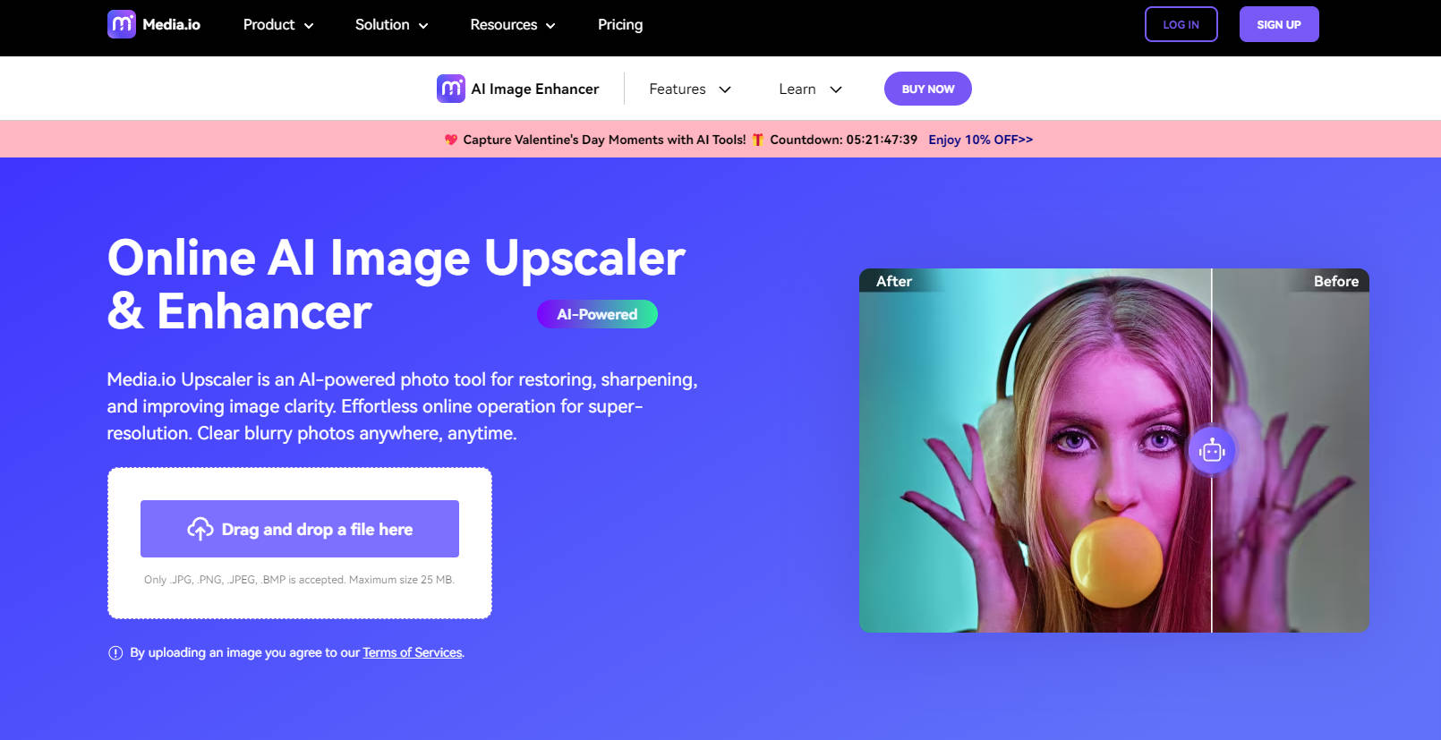 Media.io's AI Image Upscaler gallery image