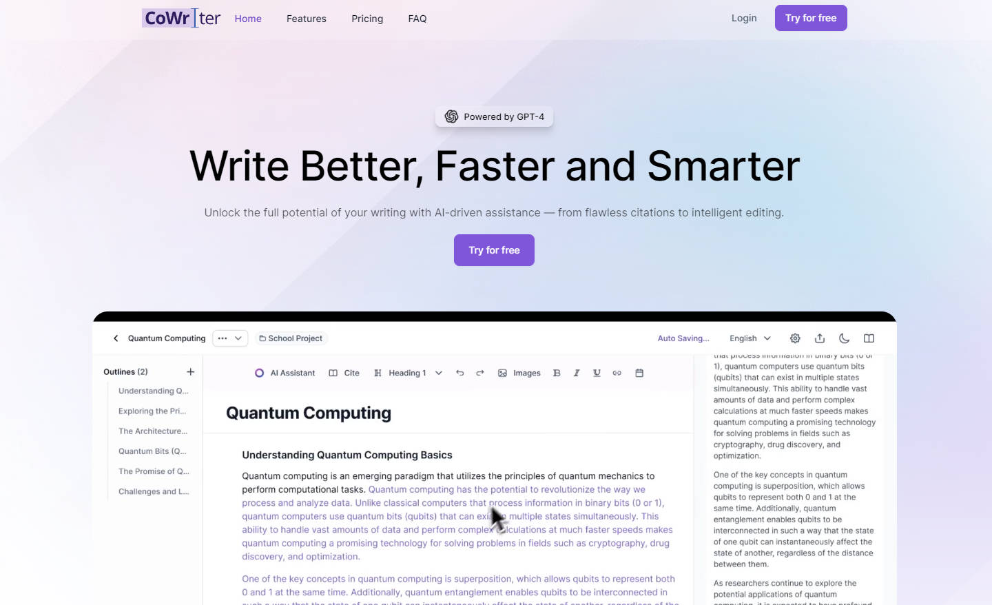 CoWriter AI gallery image