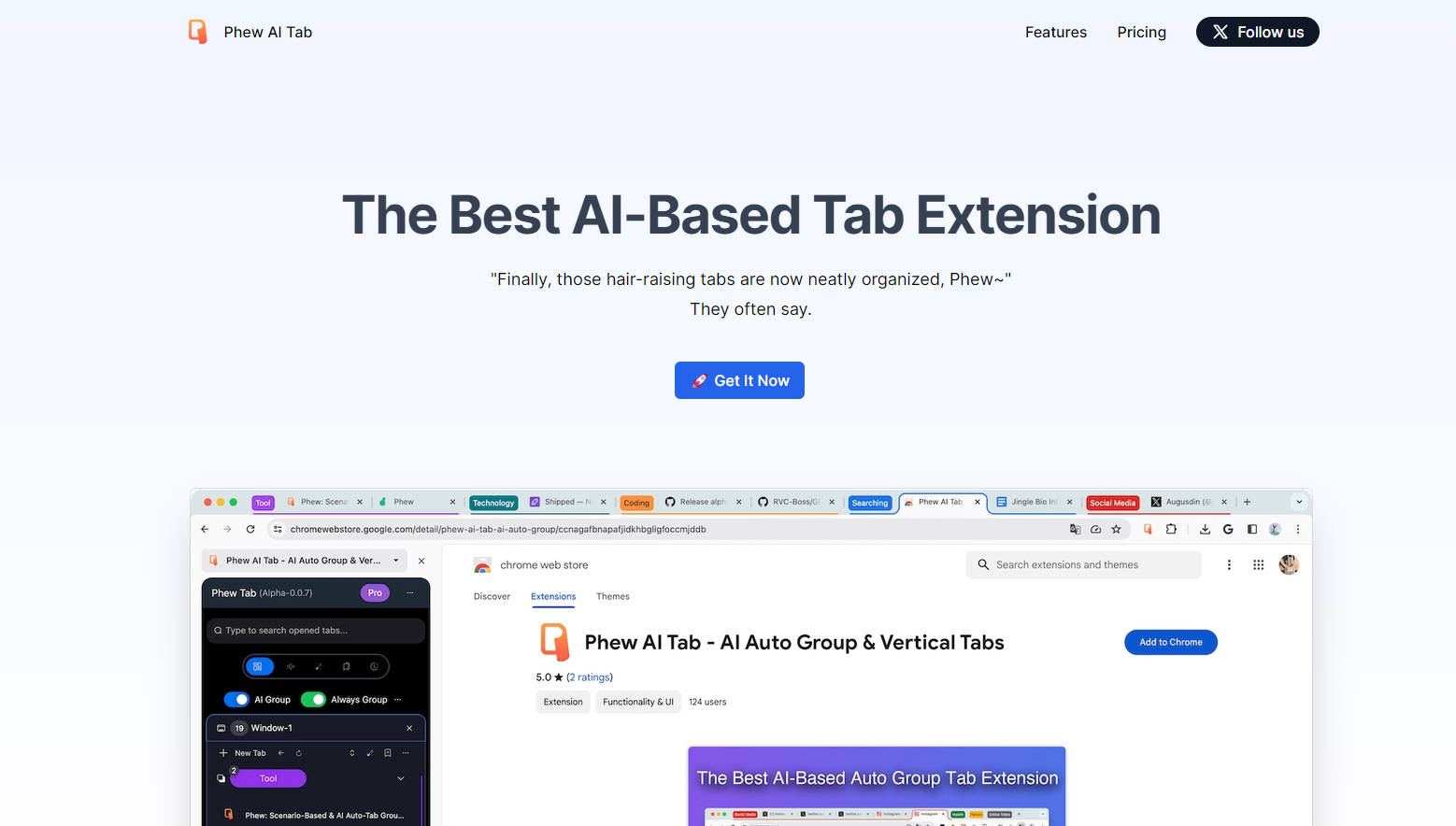 Phew AI Tab gallery image