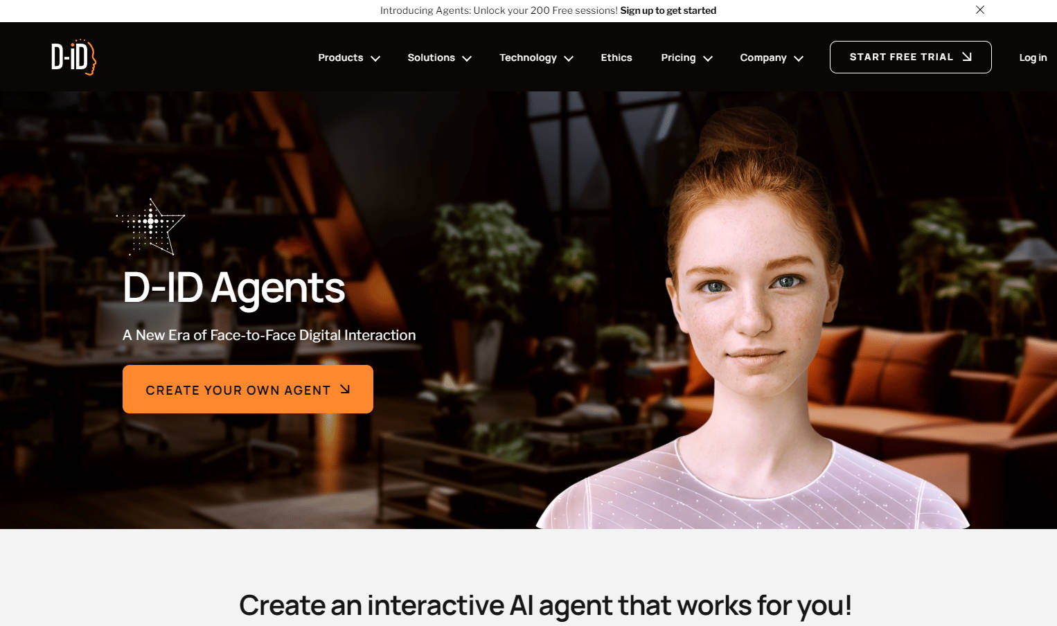 D-ID Agents gallery image