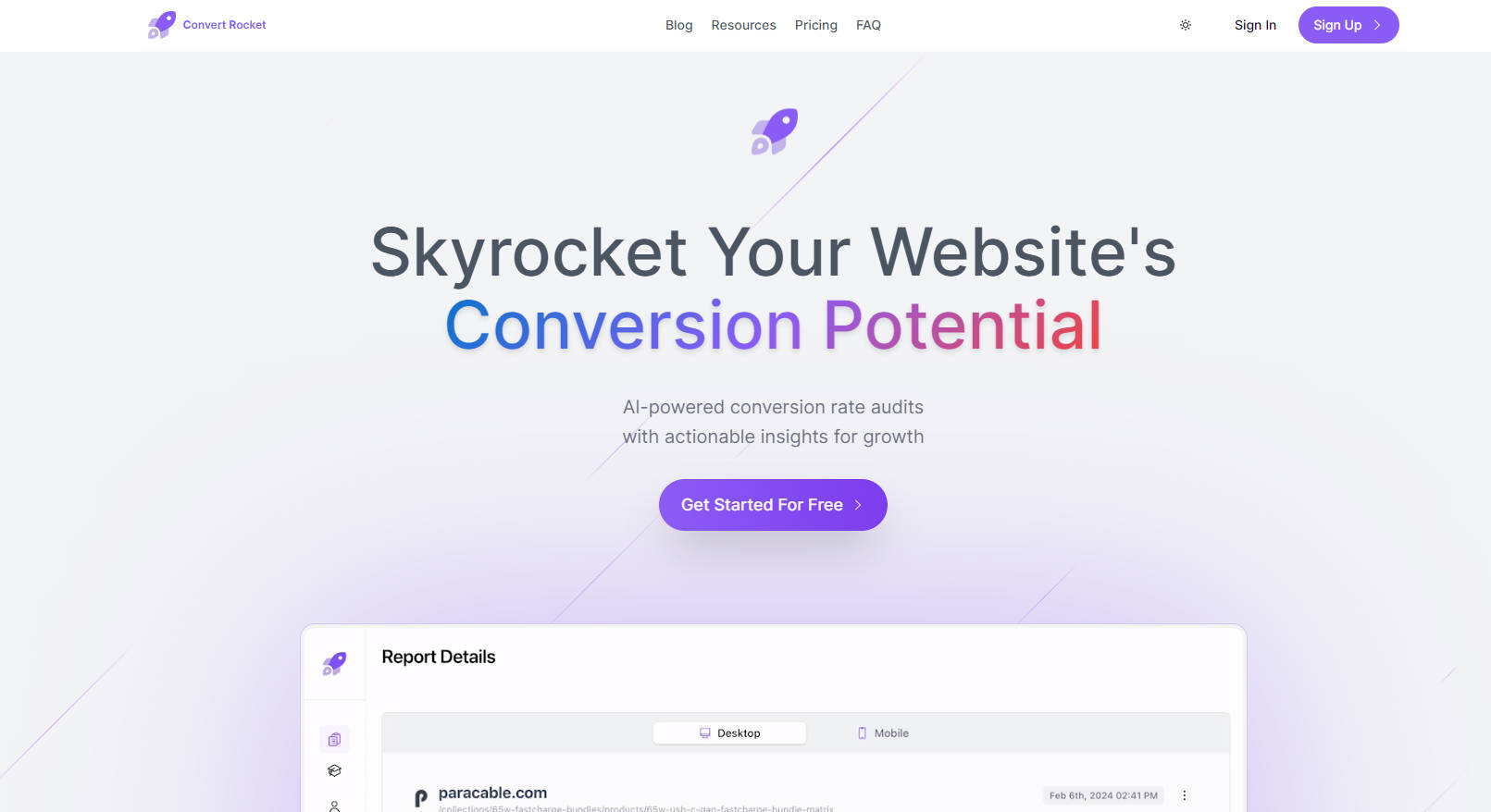 Convert Rocket AI gallery image