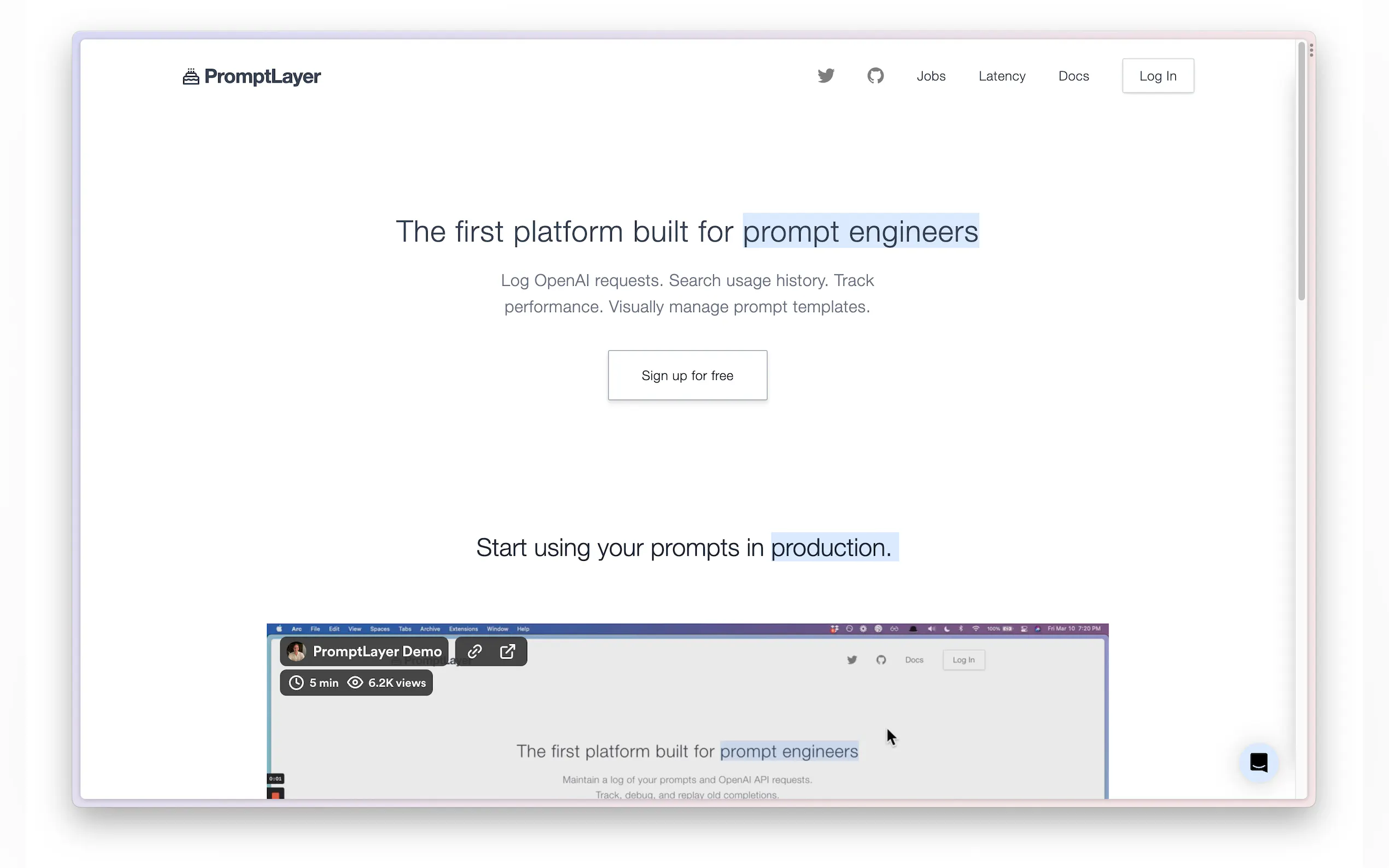 PromptLayer gallery image