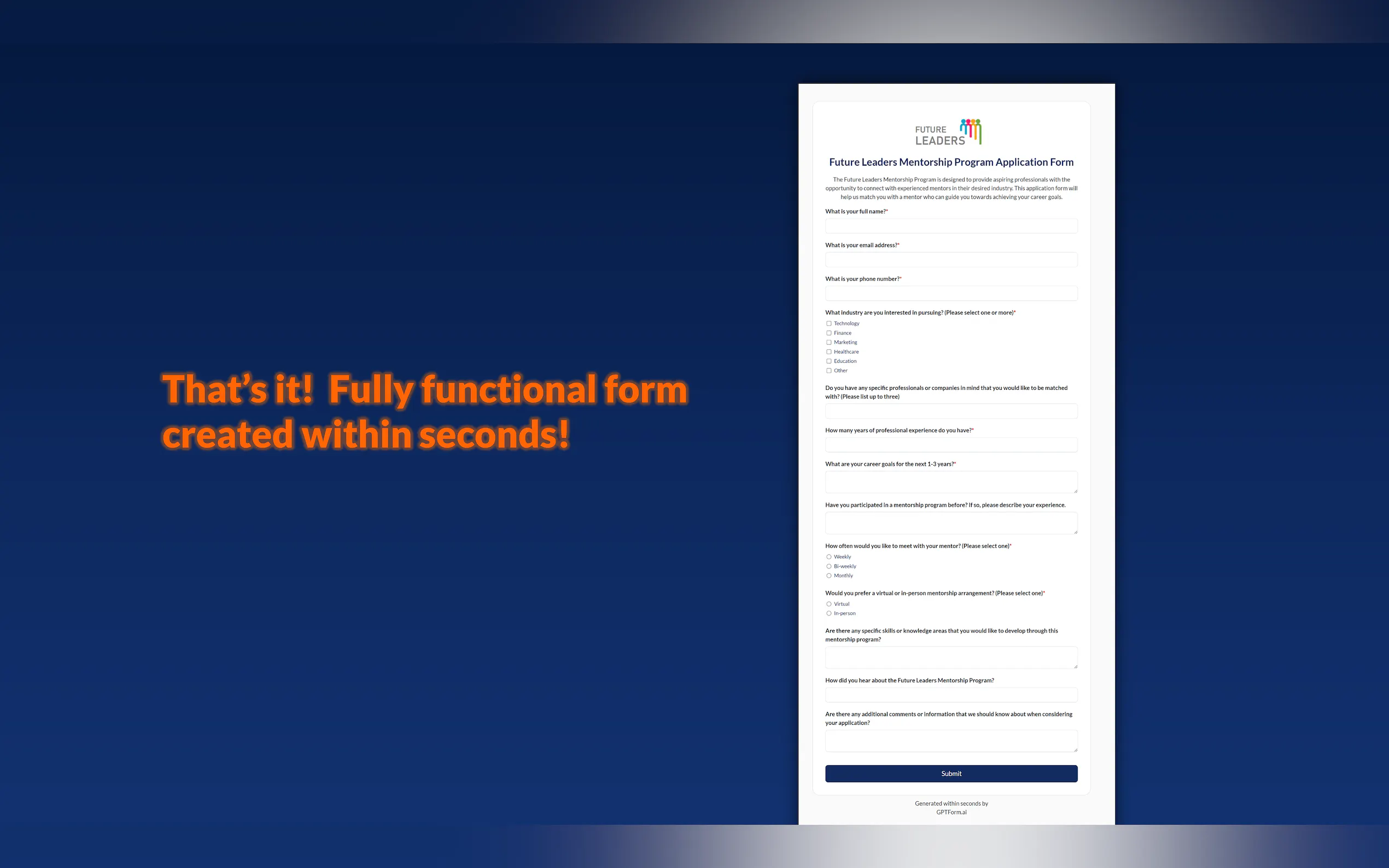 GPTForm.ai gallery image