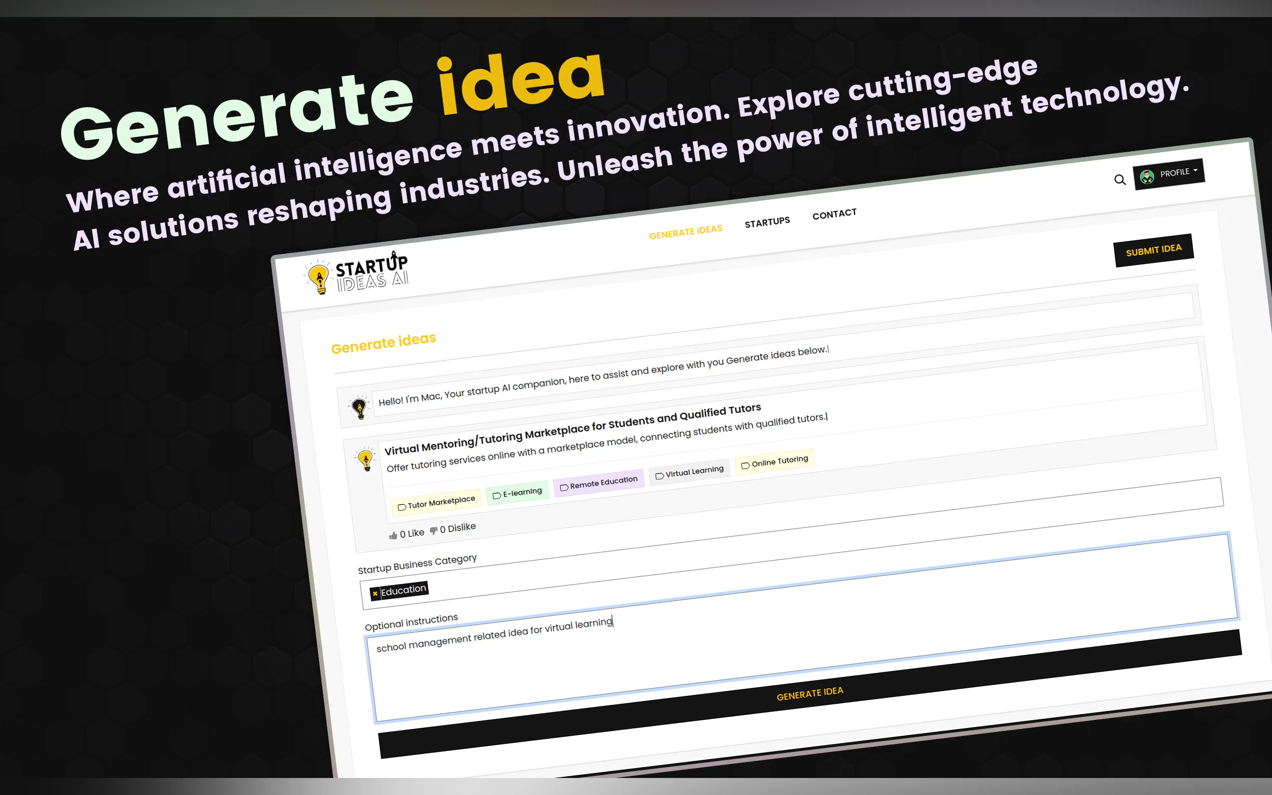 Startup Ideas AI gallery image