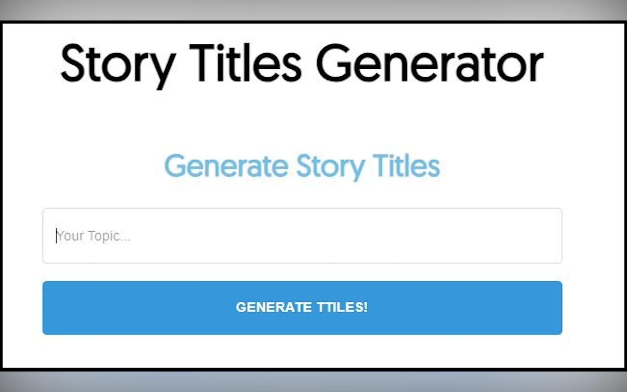 Story Titles Generator gallery image